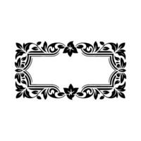 Elegant Vintage Frame, Decorative Border, Classic, Background vector