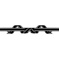 Intertwined Ribbon, Modern Emblem, Minimalist vector