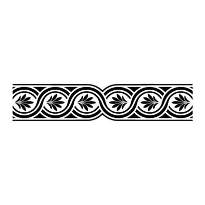 Elegant Swirl Border, Classical, Decorative Element