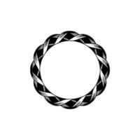 Intricate Woven Circle, Minimalist, Texture vector