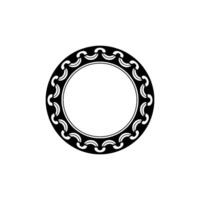 Intricate Celtic Circle Border, Vintage Element, Ornament vector