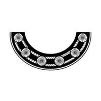 Geometric Wave, Circular Motif, Minimalist vector