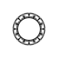 Celestial Portal Symbolic Ring of Direction and Mystery vector