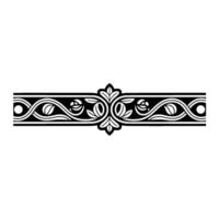 Elegant Ornamental Border, Vintage Element, Swirls vector
