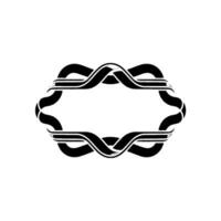 Abstract Ribbon Frame, Modern, Elegant Border vector