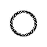 Spiraling Knot Minimalist Circle vector