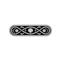 Nautical Emblem Shells, Rope, and Anchor Vintage Marine vector