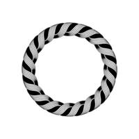 Abstract Spiral, Minimalist Circle, Black White - Minimalism vector