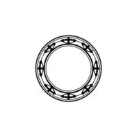 Celtic Circle, Intricate Ornament, Mystical Symbol, Vintage vector