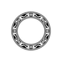 Nautical Border, Vintage, Circular Frame vector