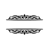Elegant Decorative Border, Vintage Style, Division Element vector