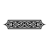 Elegant Floral Border, Vintage, Decorative Element, - Gothic vector