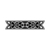 Intricate Celtic Border, Vintage Ornamentation, Decorative Element - Knotwork vector