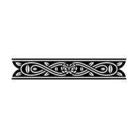 Intricate Celtic Border, Vintage Decorative Element, Illustration vector