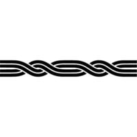 Abstract Woven Border, Minimalist, Linear Pattern vector