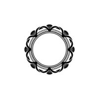 Elegant Circular Ornament, Minimalist, Frame vector
