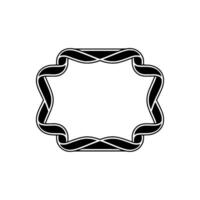 Intricate Woven Border, Minimalist, Elegant Frame vector