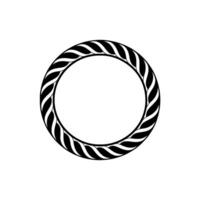 Abstract Spiral Ring, Minimalist, Circular Motif vector