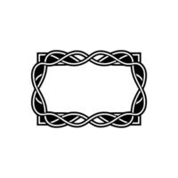 Intricate Celtic Border, Elegant, Vintage Motif, Illustration vector