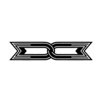 Intertwined Infinity Symbol Minimalist vector