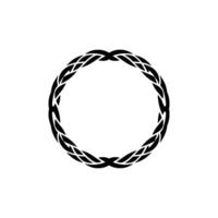 Intricate Wreath Border, Minimalist vector