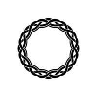 Intricate Celtic Knot Border, Minimalist, Wreath vector