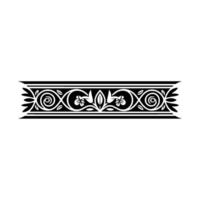 Intricate Ornamental Border, Vintage Element - Swirls vector