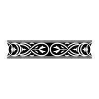 Intricate Celtic Border, Vintage Ornamentation, Decorative Element - Medieval vector