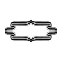 Art Deco Ribbon Frame, Elegant , Minimalist Style vector