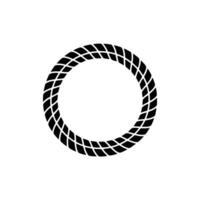 Abstract Tire Ring, Minimalist Emblem, Circular Motif vector