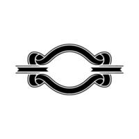 Elegant Vintage Scroll Border, Classic Element vector
