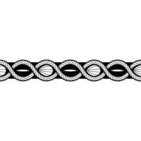 Abstract Rope Border, Minimalist , Linear Texture vector