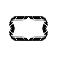 Geometric Ribbon Frame, Modern Minimalism, Elegant vector