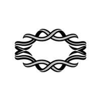 Elegant Swirl Border, Vintage, Minimalist Frame, Ornamental vector