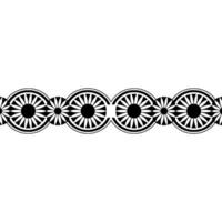 Geometric Border, Stylized Radial Patterns, Minimalist vector