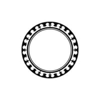 Ornate Circular Frame, Vintage, Minimalist Background - Circle vector