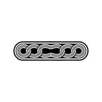 Celtic Knot Border, Intricate Intertwined vector