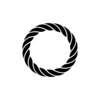 Minimalist Spiral Ring, Modern Emblem vector