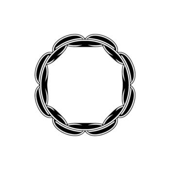 resumen tejido círculo, minimalista - modelo vector