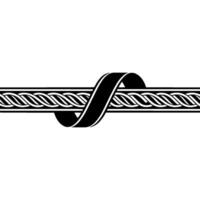 Intertwined Infinity Minimalist Celtic Knot vector