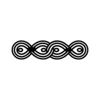 Celtic Eye Motif, Minimalist , Symbolic Ornamentation vector