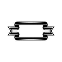 Elegant Ribbon Frame, Minimalist , Vintage Aesthetic, Border vector
