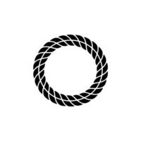 Intricate Woven Circle, Minimalist Emblem - Wreath vector