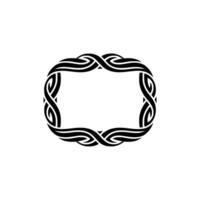 Intricate Celtic Frame, Vintage , Elegant Border - Knotwork vector