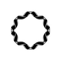 Geometric Spiral Frame, Minimalist - Abstract vector