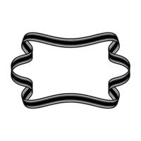 Abstract Ribbon Frame, Radiant Backdrop vector