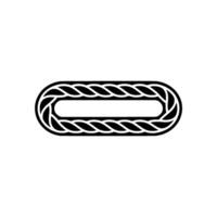 Intertwined Rope Minimalist Connection Symbol, Knot vector