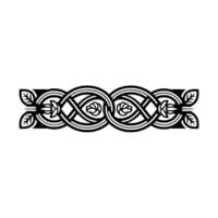 Intricate Celtic Knot Border, Vintage , Ornamental Element vector