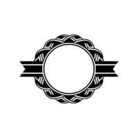 Intricate Celtic Frame, Vintage , Minimalist Emblem vector