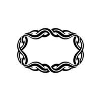 Intricate Celtic Knot Frame, Minimalist - Linear vector